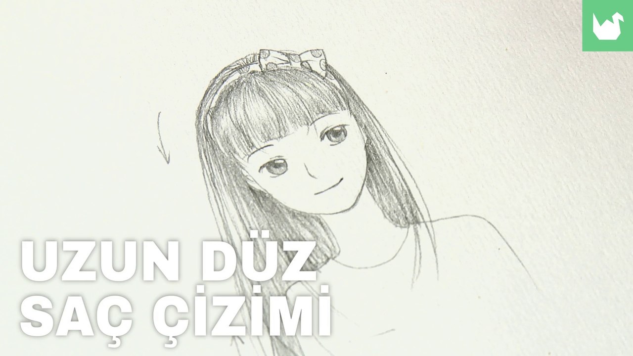 Manga Kız Saçı Çizimi
