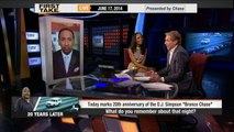 O.J. Simpson Car Chase - 20 Years Later - ESPN First Take