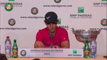Press conference Rafael Nadal 2014 French Open Final