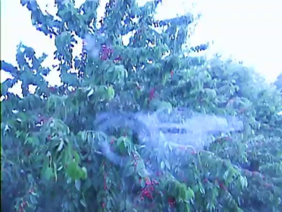 un orage a éclaté à 18h30