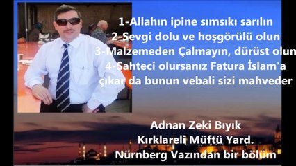 Müftü: Allahın ipine sarılın-Malzemeden çalmayın fatura İslama çıkar