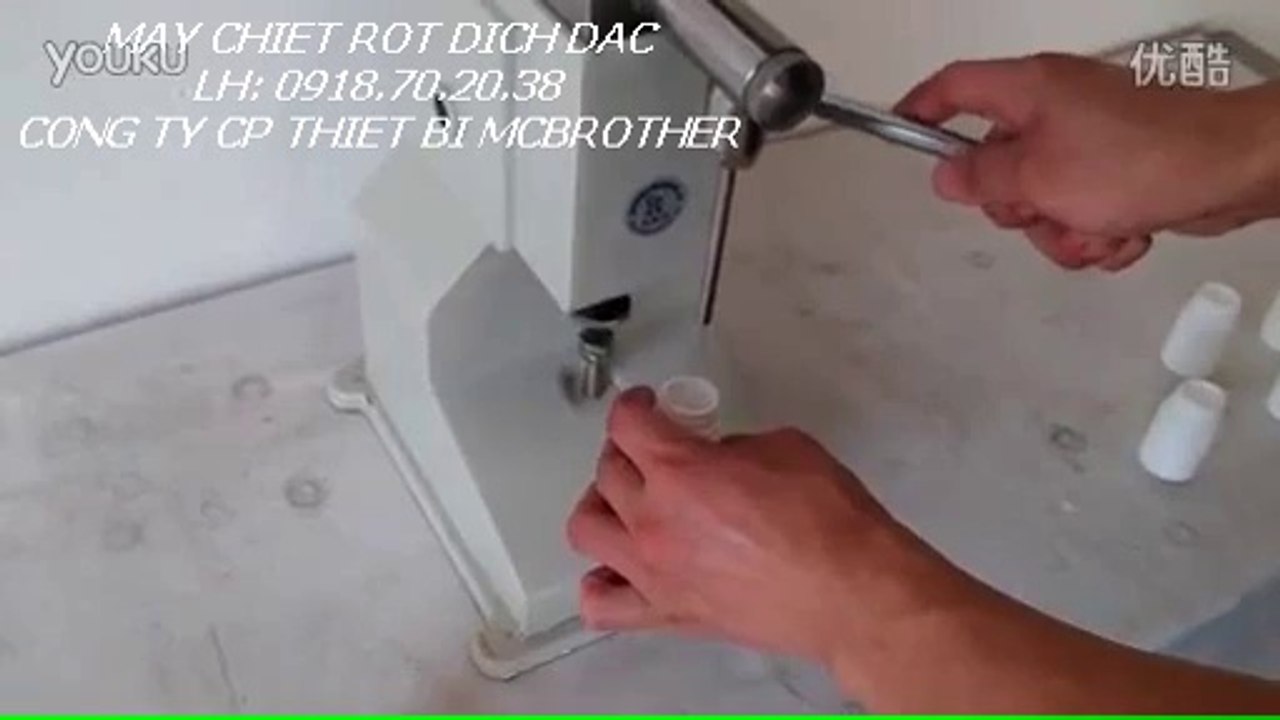Máy chiết rót dịch đặc, máy chiết dập tay, máy chiết gel, thuốc mỡ, mĩ phẩm