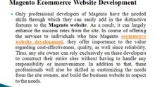 Hire the best developers for Magento ecommerce website development