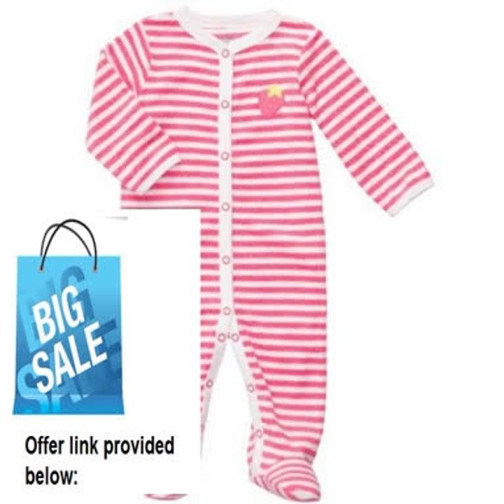 Cheap Deals Carter's Baby Girl's Easy Entry Terry Sleep N Play Review