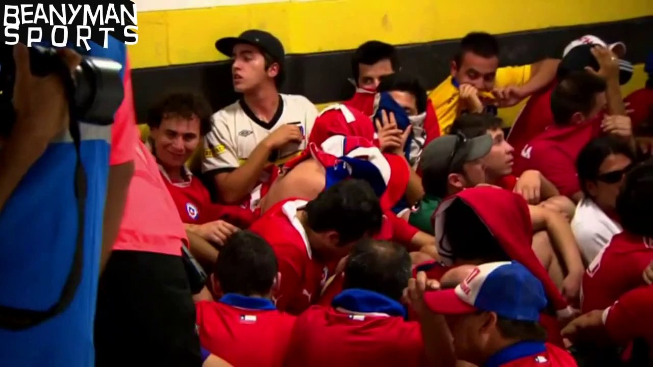 World Cup 2014 - Chile Fans Storm & Trash Maracana Press Centre In Bid To Sneak Into Stadium