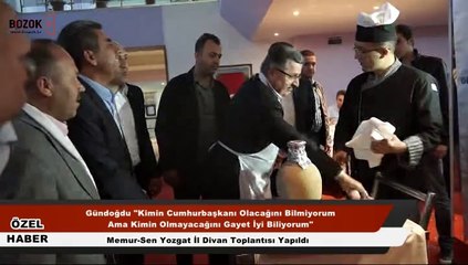 Memur-Sen Başkanı Yozgat'ta Çatı Adayını Değerlendirdi