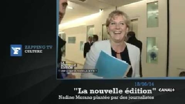 Zapping TV : Nadine Morano plantée par des journalistes en pleine interview