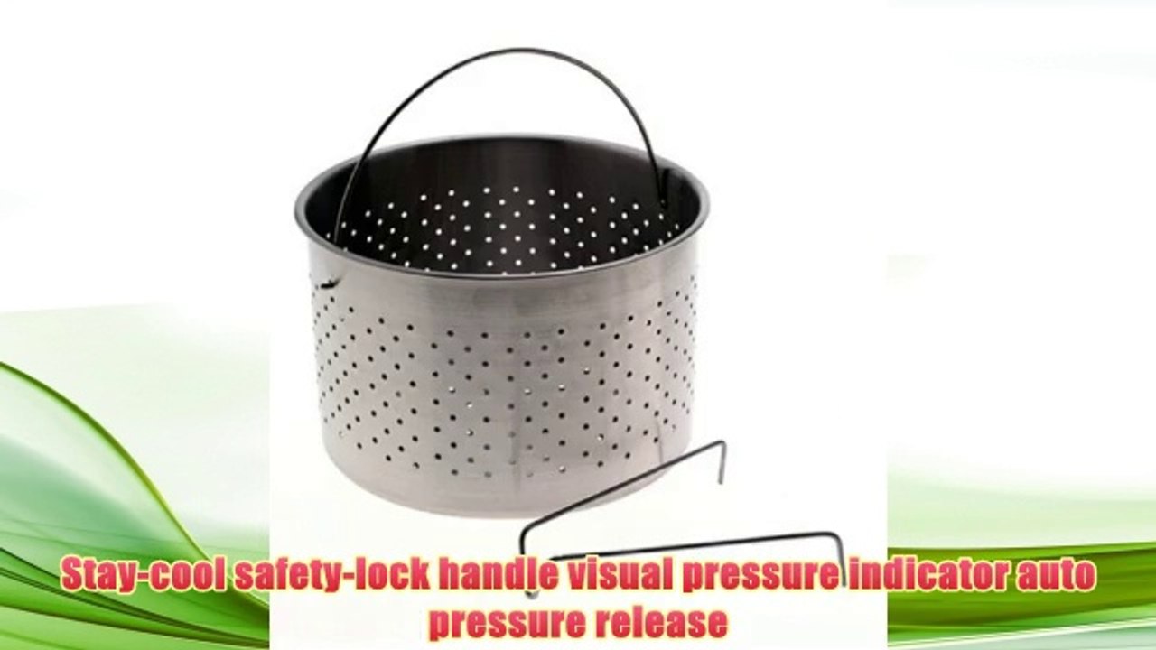 Best buy Fagor 8-Quart Stainless-Steel Pressure Cooker with Steamer Basket,"