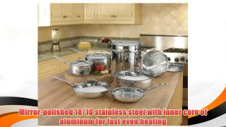 Best buy Cuisinart 77-14 Chef's Classic Stainless 14-Piece Cookware Set,