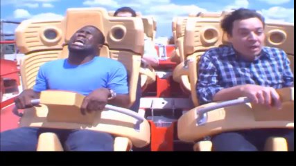 Jimmy Fallon a bug hits him in the face at full speed