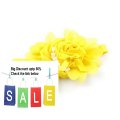 Cheap Deals Generic Baby Girls Chiffon Pearl Headband Rose Flower Hairband Photography Prop Band(Yellow) Review