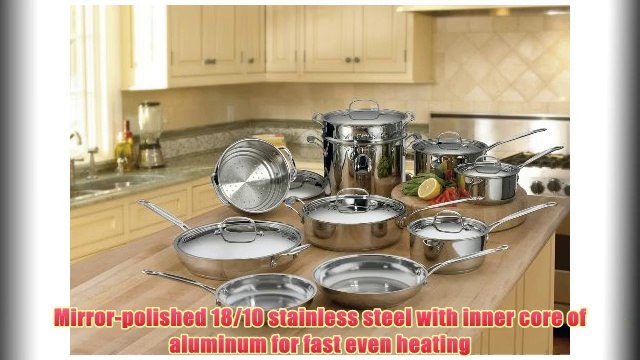 Best buy Cuisinart 77-17 Chef's Classic Stainless 17-Piece Cookware Set,