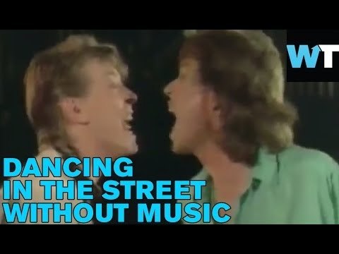 Bowie/Jagger Dancing in the Street Video Without Music! | What's Trending Now