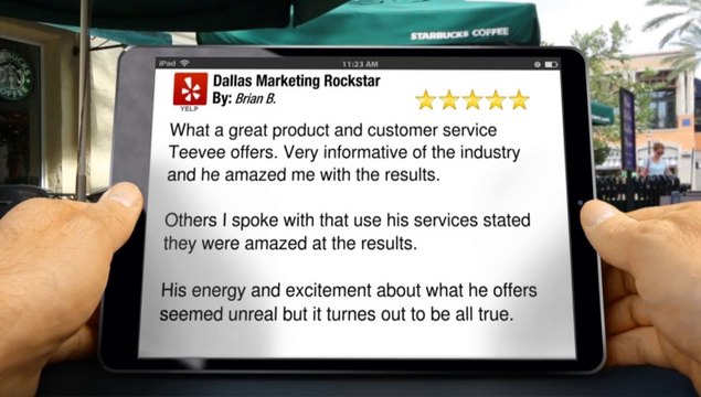 Dallas Marketing Rockstar Dallas Great Five Star Review by Brian B.
