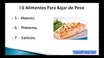 10 alimentos para perder peso