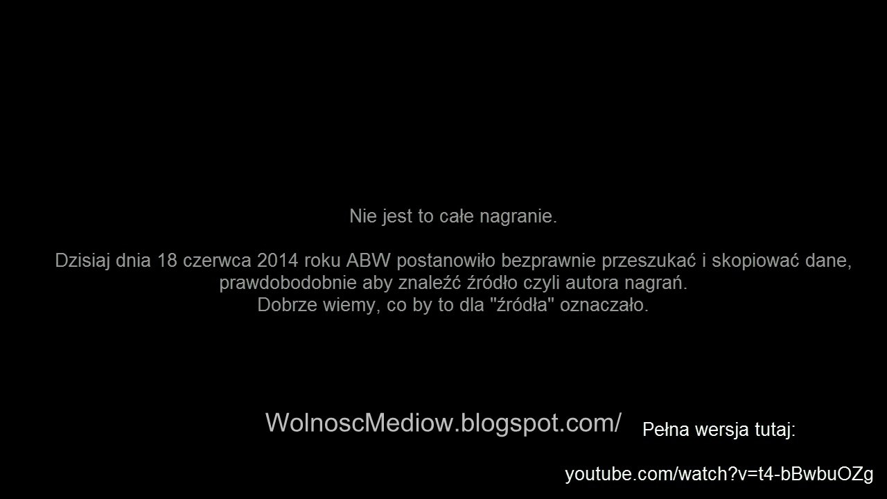 Afera Taśmowa nagranie opublikowane! Z poniedziałku