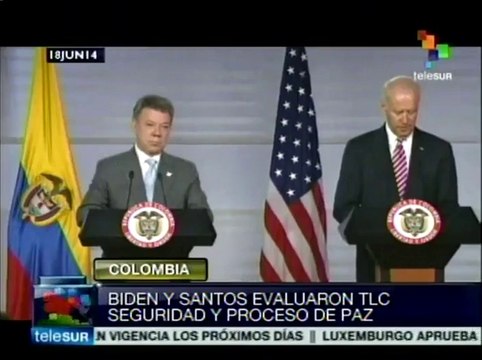 Santos y Biden revisan cooperación bilateral en diversos temas