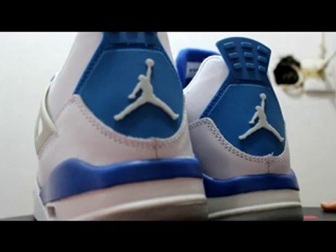 newjordansok.ru sell air Jordan 4 retro white/blie/grey shoes (cheap Jordans ,replica jordan shoes ,air foce one )