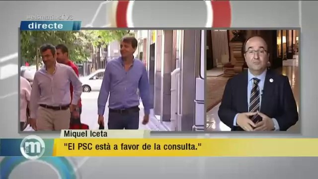 TV3 - Els Matins - Iceta: Em presento perquè Navarro va renunciar i Parlon va decidir no presenta