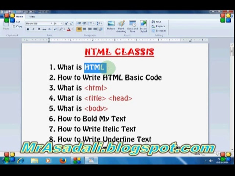 HTML In Urdu/Hindi Class 1
