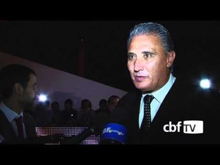 Tite celebra o título no Prêmio Craque do Brasileirão