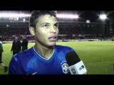 Thiago Silva comemora boa vitória do Brasil contra a Suécia