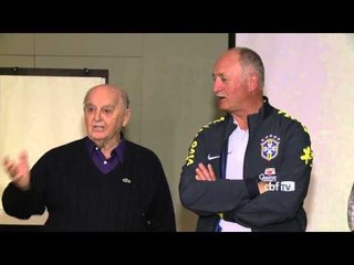 Seleção recebe visita de Rubens Minelli e Candinho em SP
