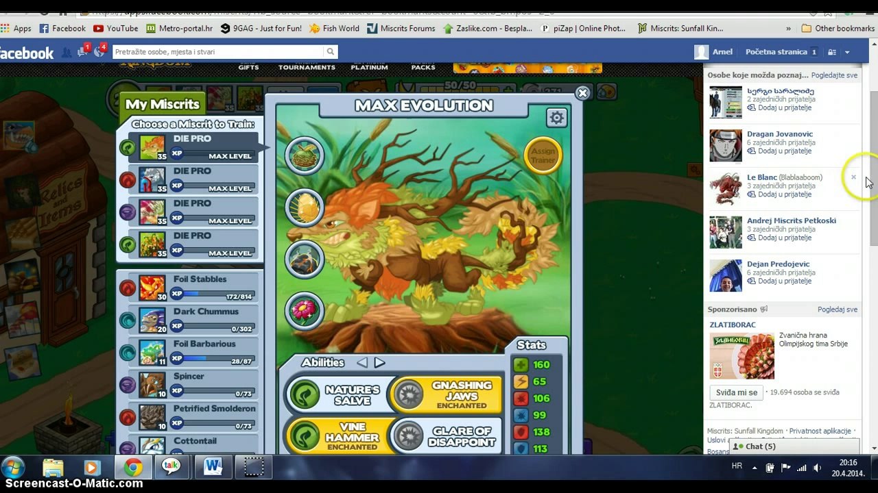 PlayerUp.com - Buy Sell Accounts - Arnel selling miscrits account