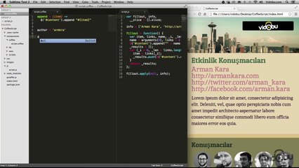 CoffeeScript ile Çalışmak