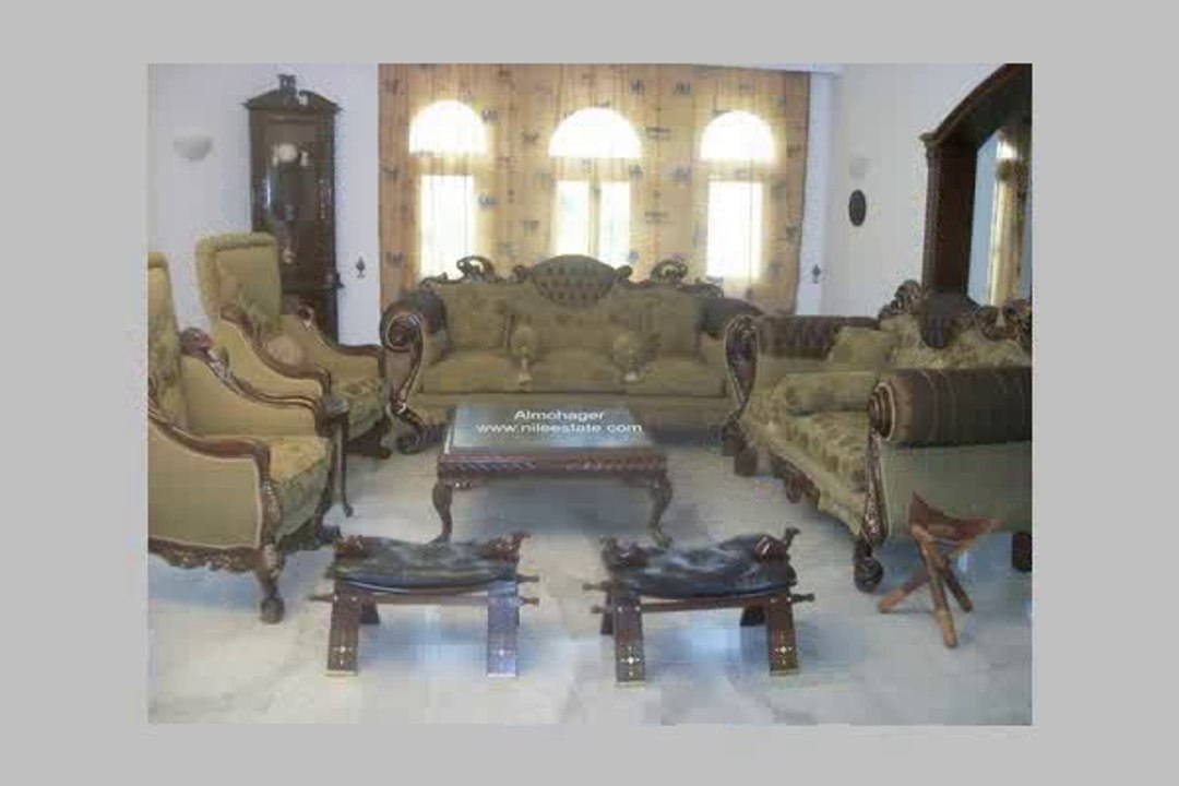 شقة مفروشة فاخرة بفرش مستورد للإيجار بالمعادي الجديدة