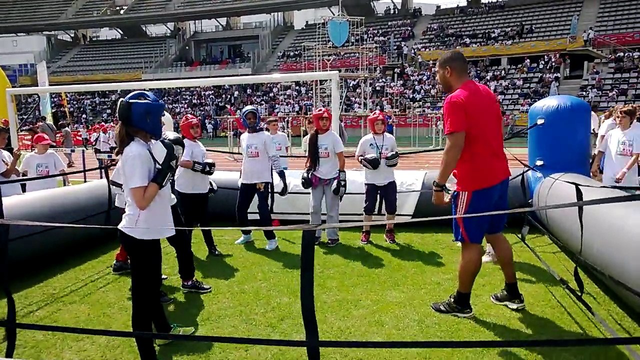 Boxe au City Raid Andros 2014