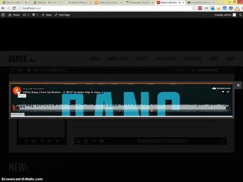 Noise WordPress Theme How to use SoundCloud player to play tracks
