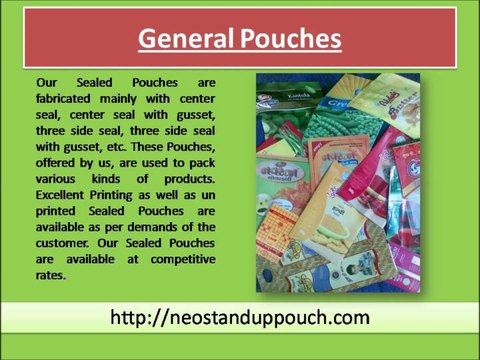 Stand Up Pouches Manufacturer in India