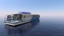 Modélisation 3D du bateau croisière de la Cité des Bateliers (Oise).