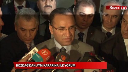 Bozdağ'dan AYM kararına ilk yorum