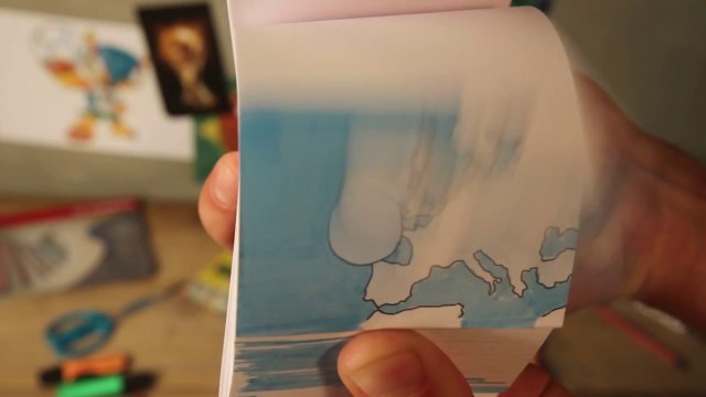 But de Van Persie recréé en Flipbook, match Espagne - Pays-bas, coupe du monde 2014