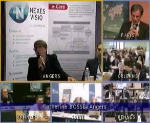 Intervention de Mr Talha et Mme Bossé lors de TELESANTE 2014 depuis Angers
