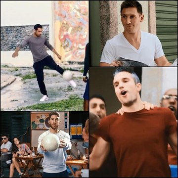 محمد صلاح يزاحم ميسي و راموس و فان بيرسي في أعلان بيبسي لكأس العالم