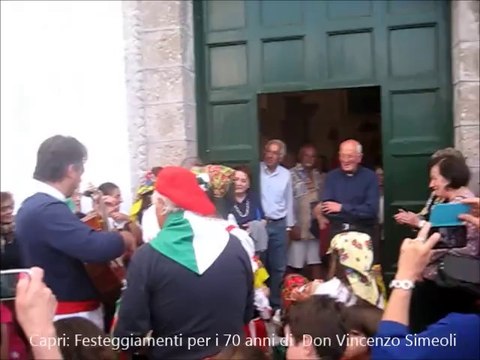 Capri: Festeggiamenti per i 70 Anni del parroco Don Vincenzo Simeoli