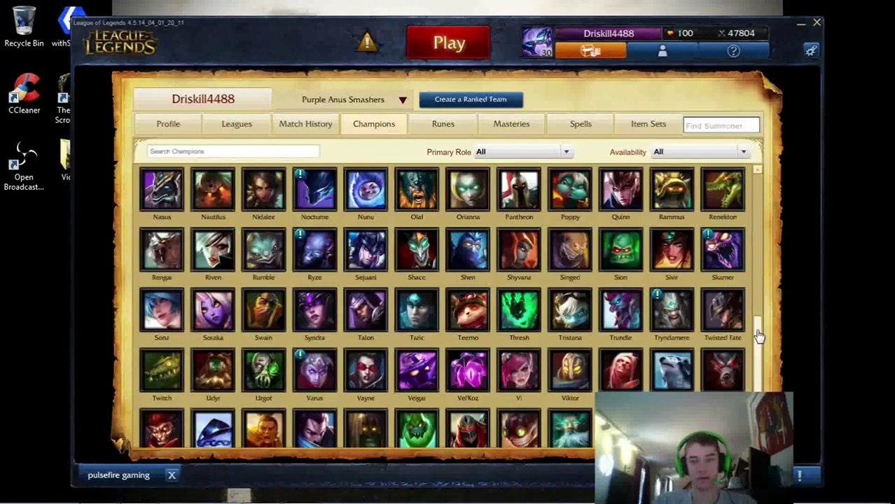 PlayerUp.com - Buy Sell Accounts - League of Legends Account - ALL CHAMPS - 200+ skins