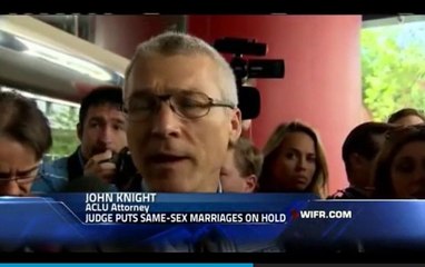 judge puts same-sex marriage on hold in Wisconcin