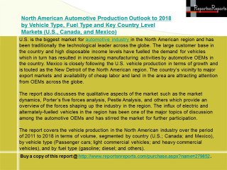 North American Automotive Industry Forecasts to 2018
