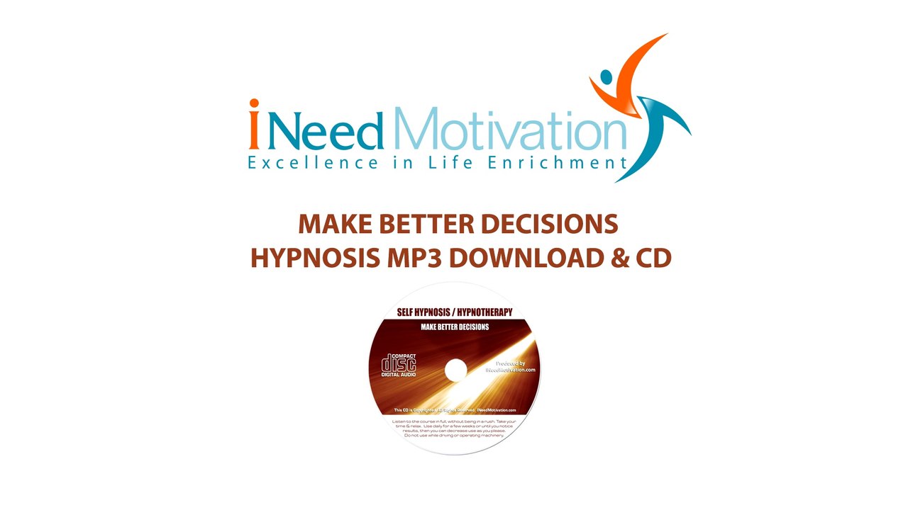 Make Better Decisions Hypnosis MP3 Download & CD