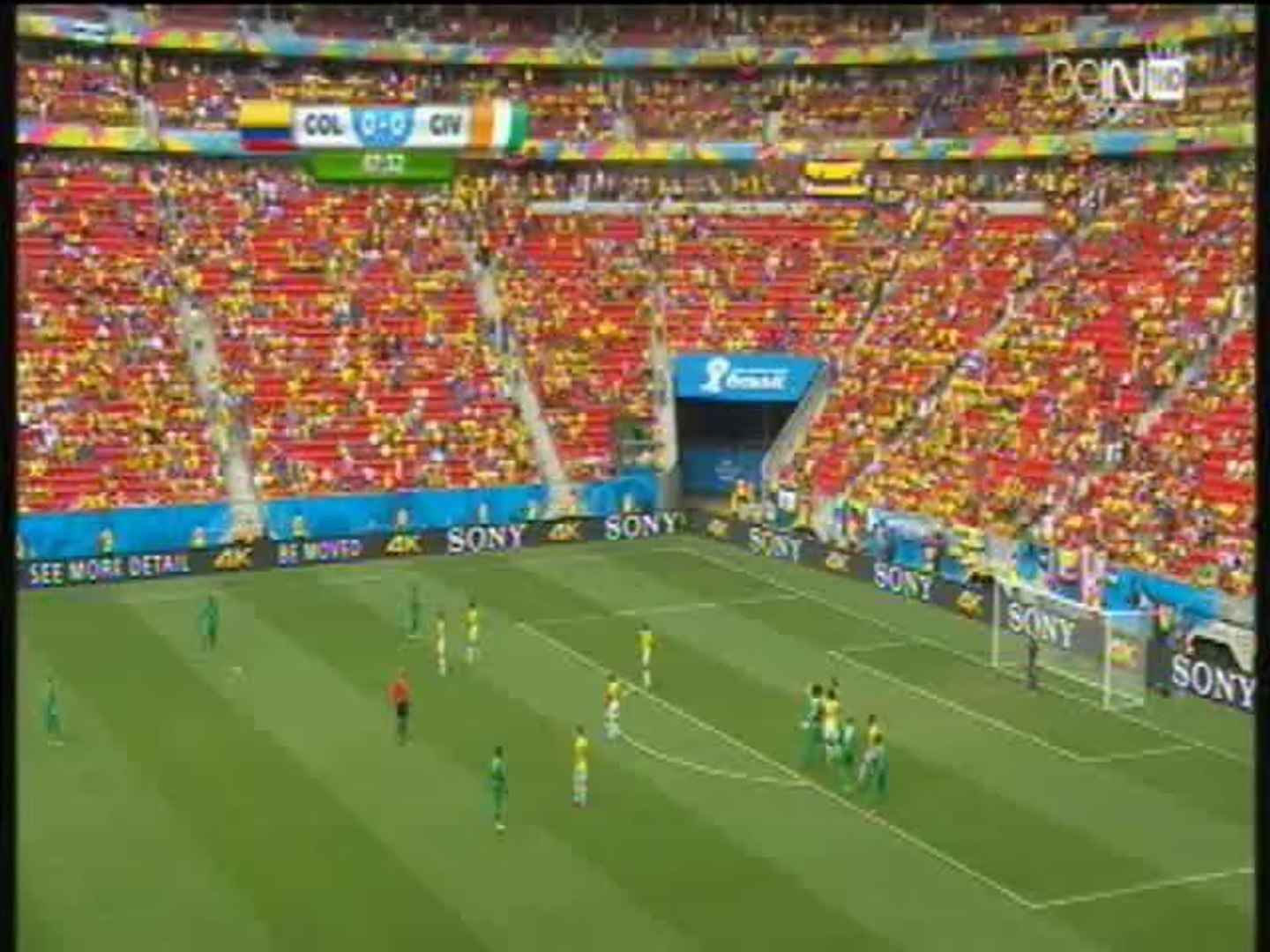 ملخص مباراة كولومبيا وساحل العاج 2 1