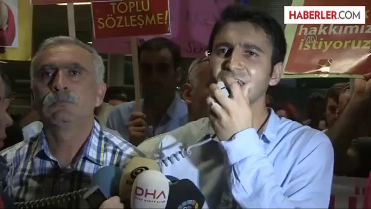 İzmir Büyükşehir Belediyesi memurlarından "ulaşım" eylemi -