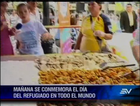 Refugiados colombianos festejaron con gigantesca bandeja paisa en Guayaquil
