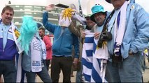 Uruguayos celebran el Mundial de los latinos