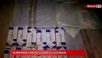 Sivas'da binlerce kaçak sigara ele geçirildi