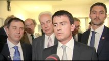 Grève SNCF : Interview de Manuel Valls à Evry (Essonne)