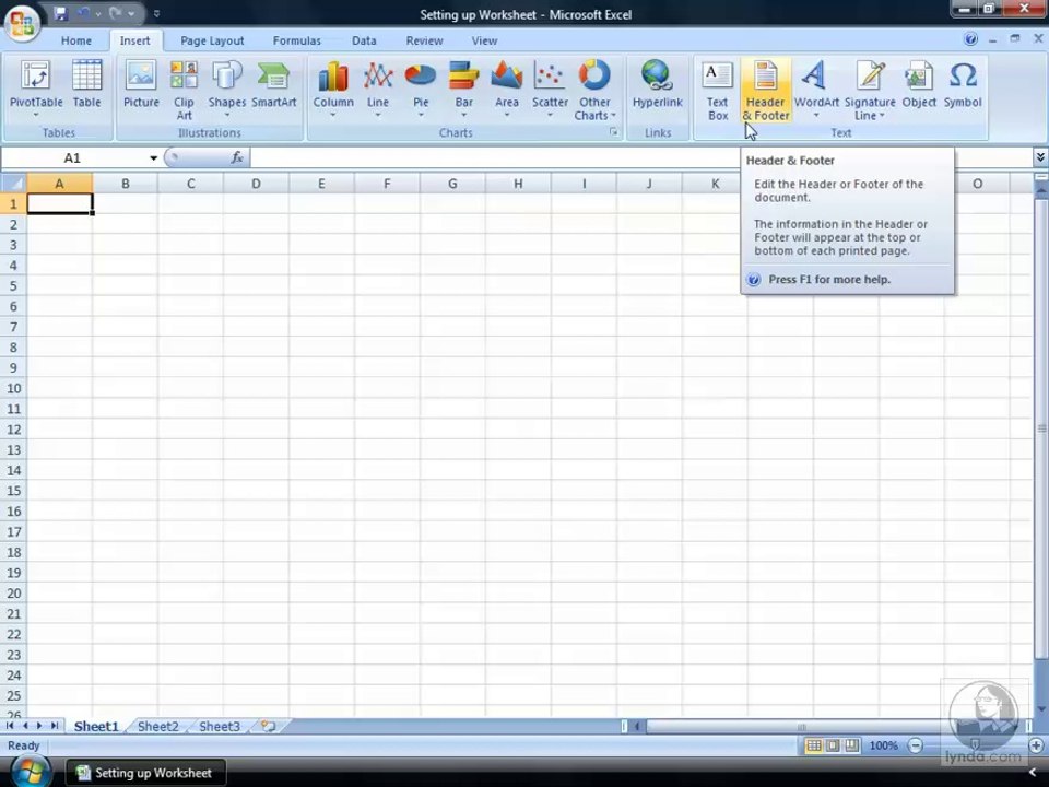 Excel 2007 Essential Training-7-Making your way around the Ribbon